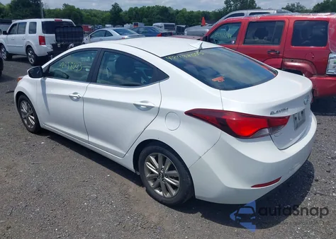 2015 Hyundai Elantra Se from USA, damaged, VIN 5NPDH4AE6FH558457